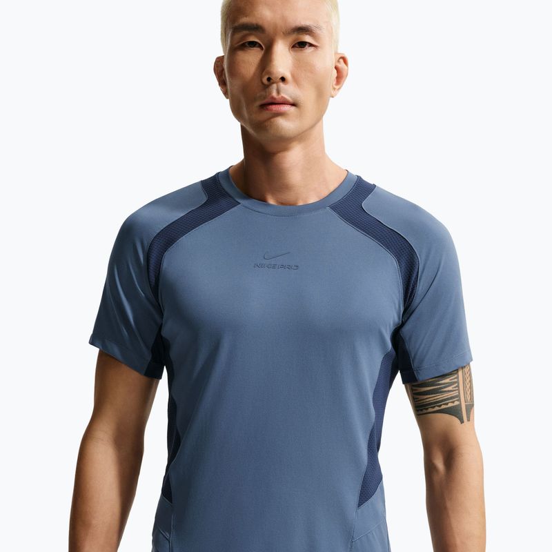 Férfi edzőpóló Nike Pro Training Dri-Fit diffused blue/diffused blue 4