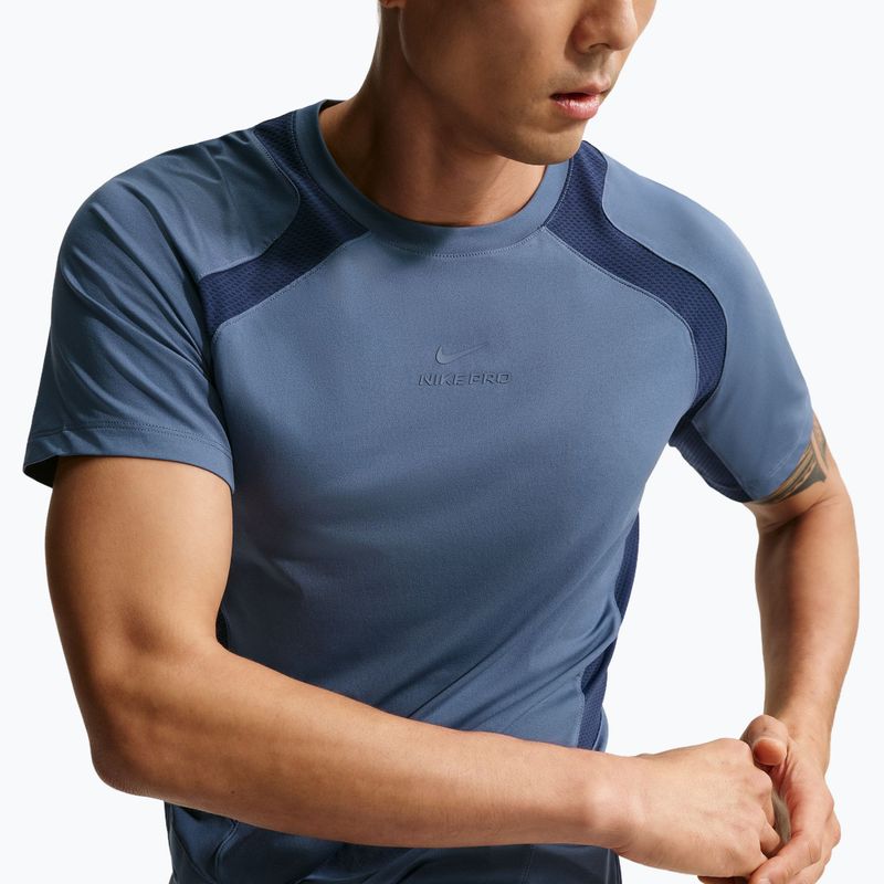Férfi edzőpóló Nike Pro Training Dri-Fit diffused blue/diffused blue 5