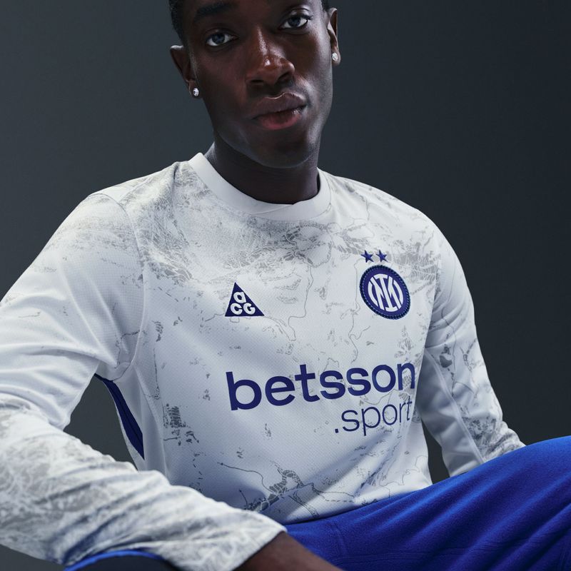 Férfi hosszú ujjú focimez Nike Inter Milan Stadium SE white/white/hyper blue 8