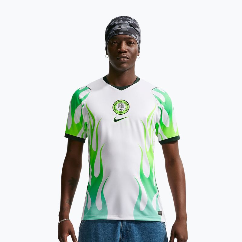 Férfi focimez Nike Nigeria 2026 Stadium Away white/green glow/black