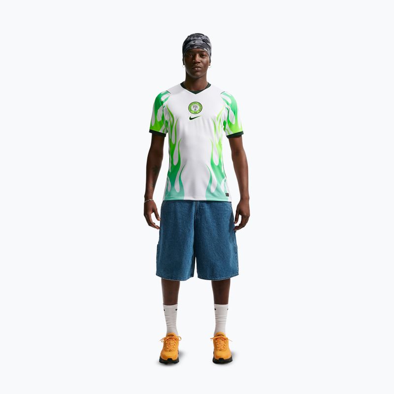 Férfi focimez Nike Nigeria 2026 Stadium Away white/green glow/black 2