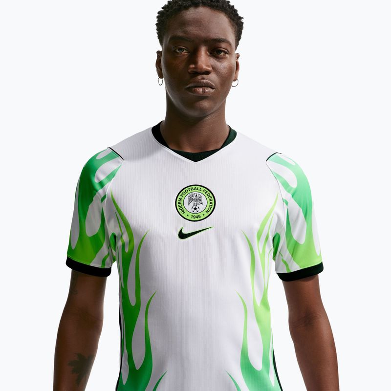 Férfi focimez Nike Nigeria 2026 Stadium Away white/green glow/black 4