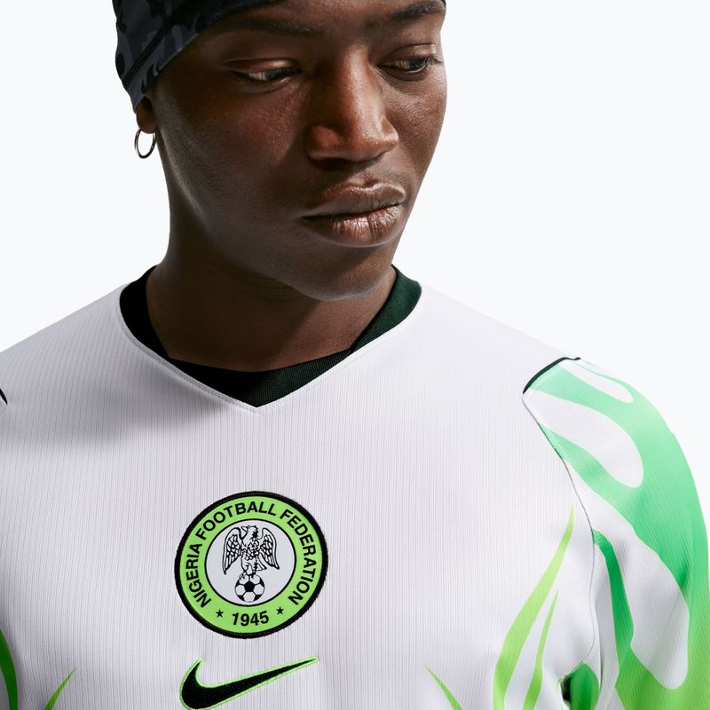 Férfi focimez Nike Nigeria 2026 Stadium Away white/green glow/black 5