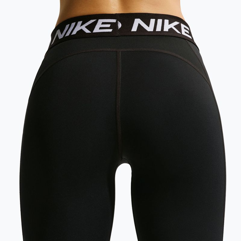 Női leggingsek Nike Pro Mid-Rise Crop black/white 5