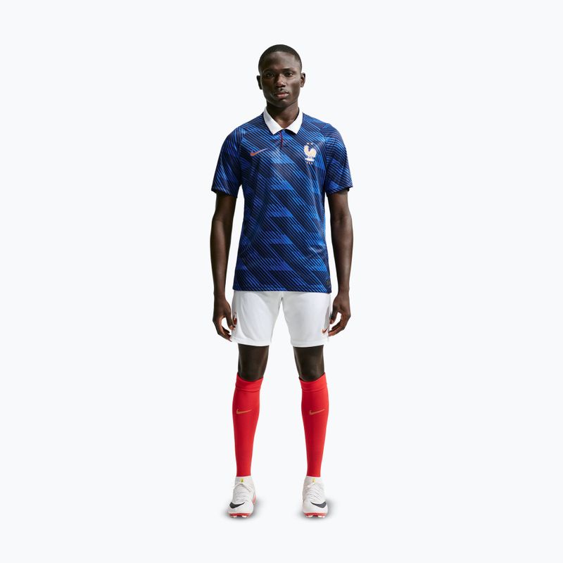 Férfi futball rövidnadrág Nike FFF 2026 Stadium Home Soccer Replica white/metallic copper 2