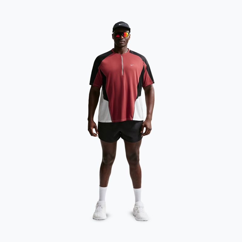 Férfi futópóló Nike Retro Dri-Fit team crimson/black 3