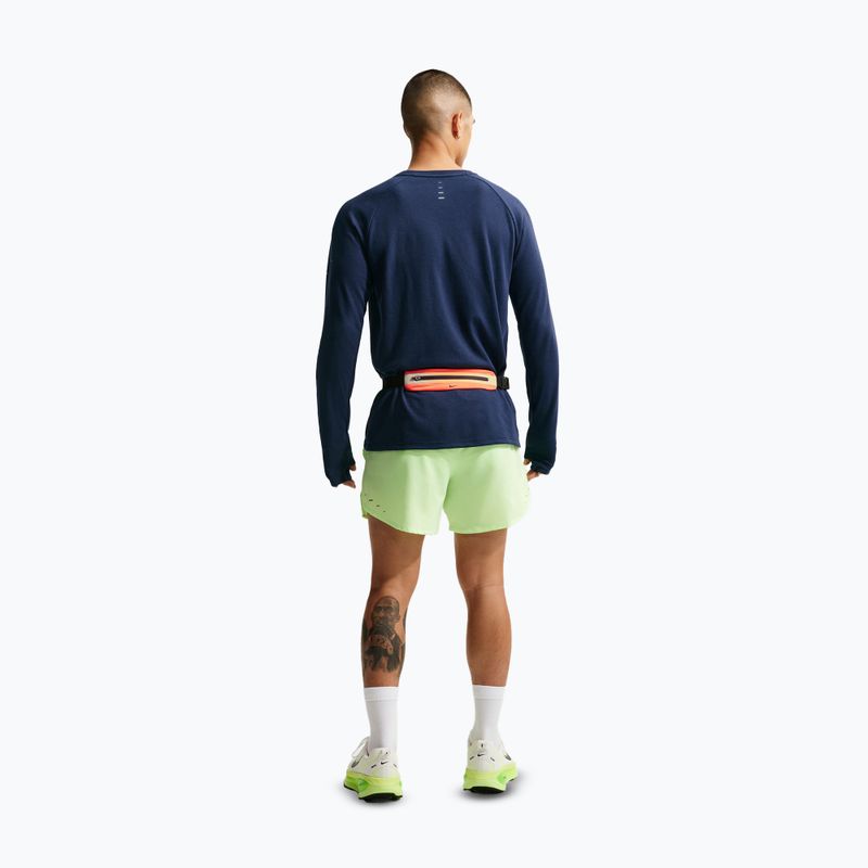 Férfi hosszú ujjú futópóló Nike Stride Dri-Fit Waffle Crew midnight navy 3