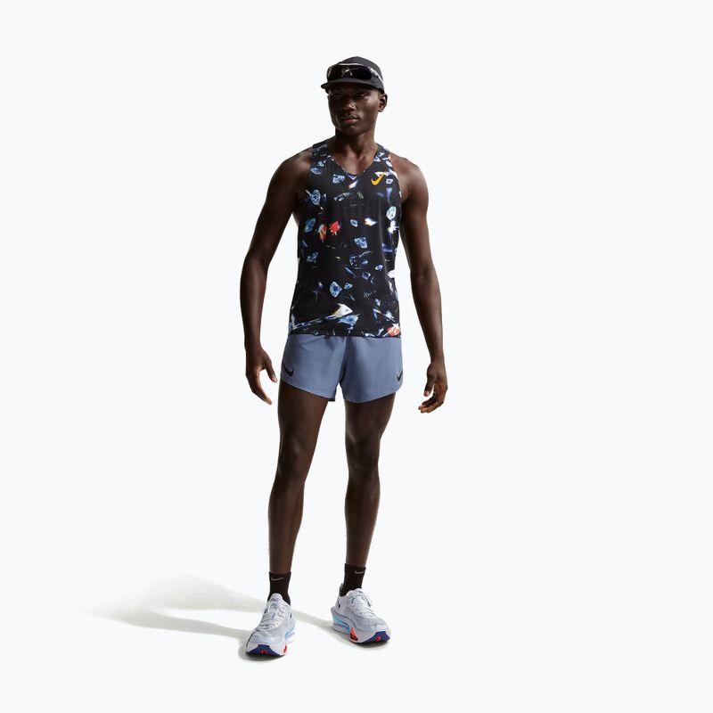 Férfi futótrikó Nike AeroSwift Dri-Fit ADV Singlet black/laser orange 2