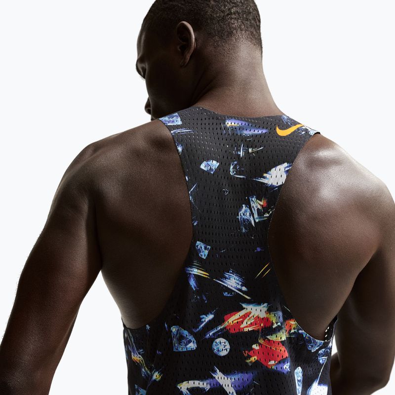 Férfi futótrikó Nike AeroSwift Dri-Fit ADV Singlet black/laser orange 4