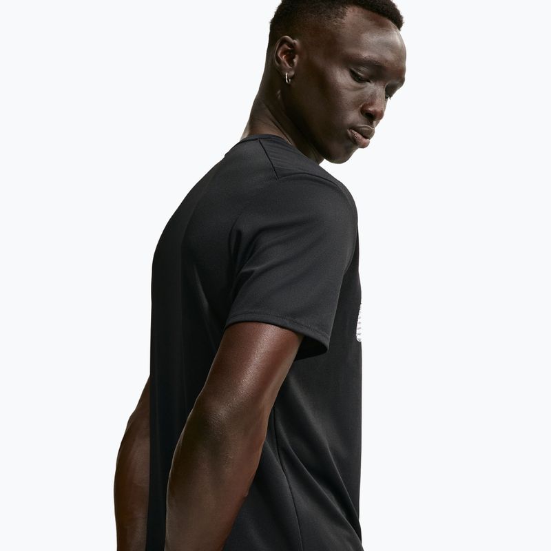 Férfi futópóló Nike Miler Dri-Fit UV black/white 4