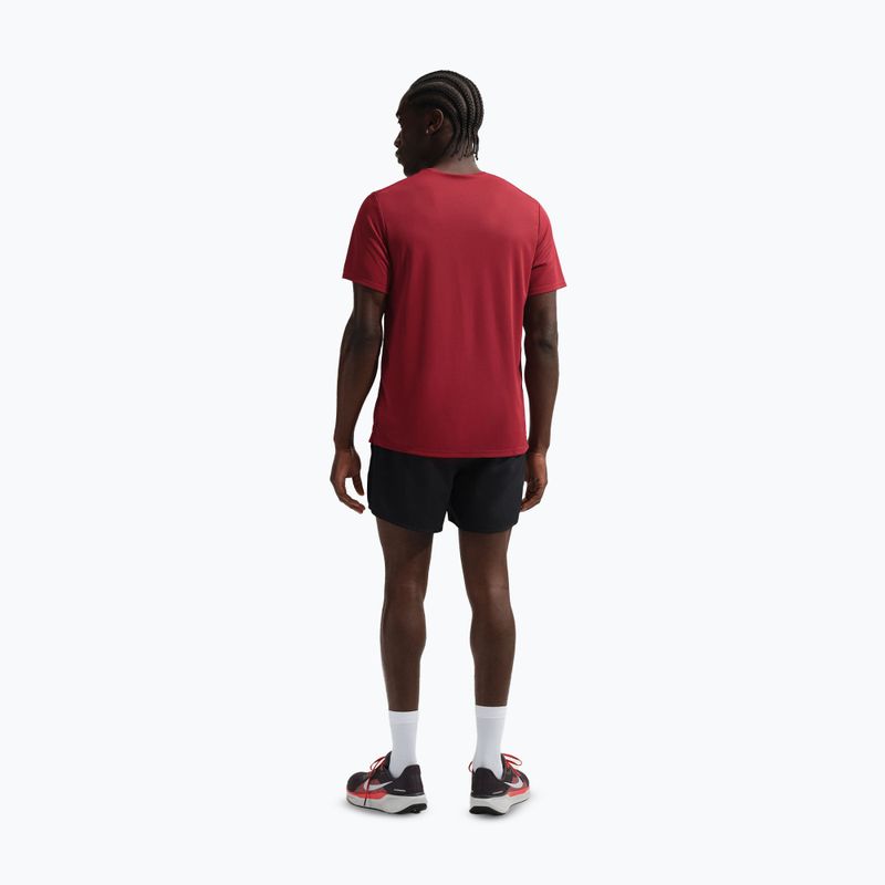 Férfi futópóló Nike Miler Dri-Fit UV team crimson/light crimson 3