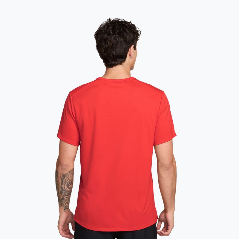 Férfi futópóló Nike Miler Dri-Fit UV light crimson 3