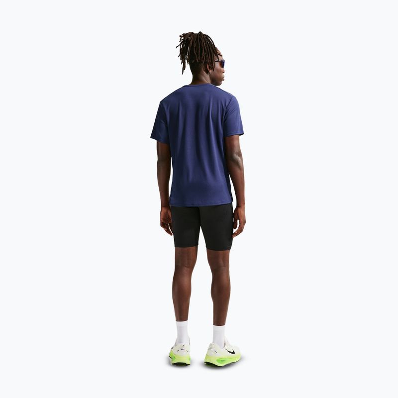Férfi futópóló Nike Miler Dri-Fit UV midnight navy 3