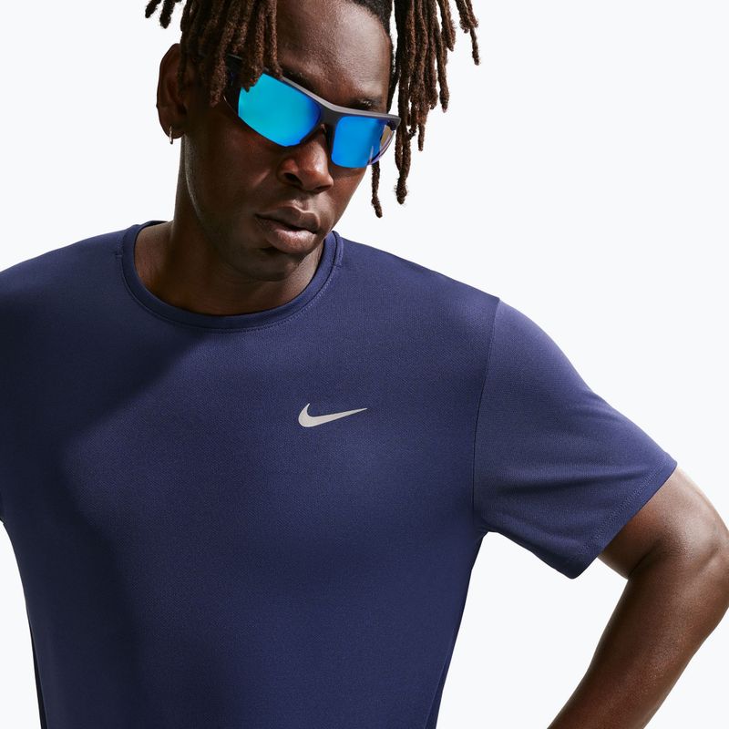 Férfi futópóló Nike Miler Dri-Fit UV midnight navy 5