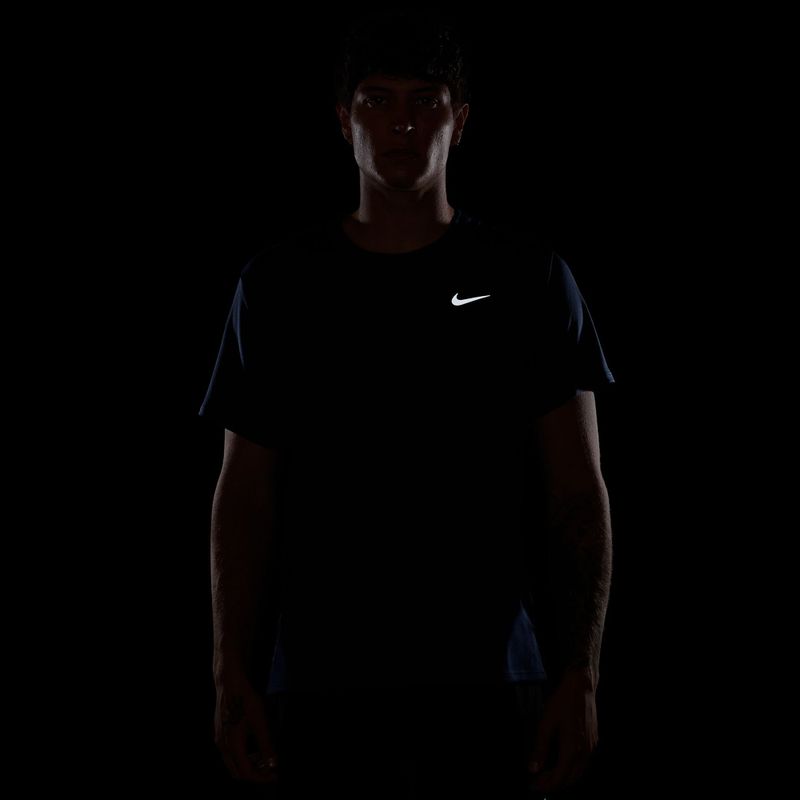 Férfi futópóló Nike Miler Dri-Fit UV midnight navy 7