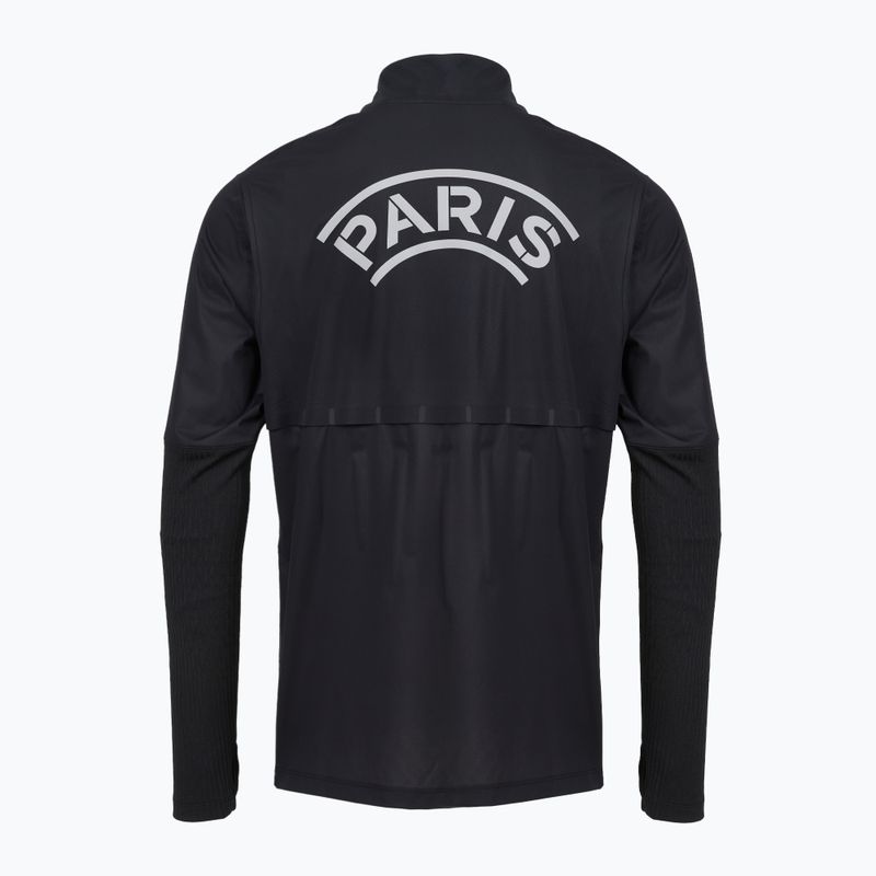 Férfi futball hosszú ujjú póló Nike Paris Saint-Germain Strike Elite SE Aerogami Shell Top black/black/atmosphere grey 10