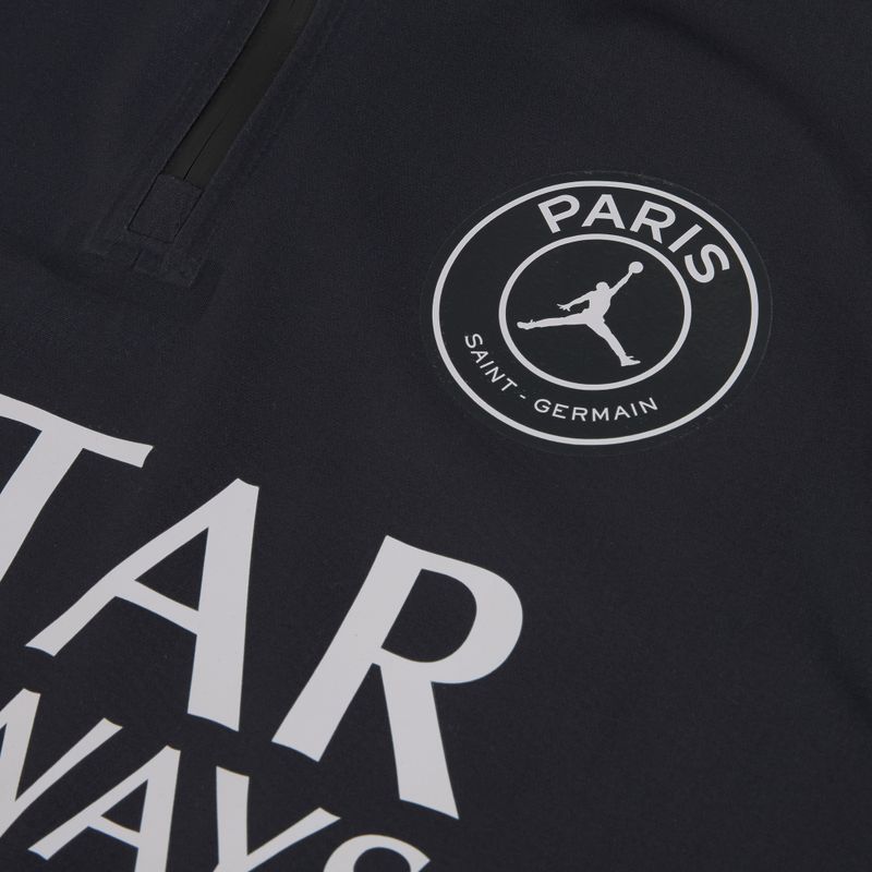 Férfi futball hosszú ujjú póló Nike Paris Saint-Germain Strike Elite SE Aerogami Shell Top black/black/atmosphere grey 11