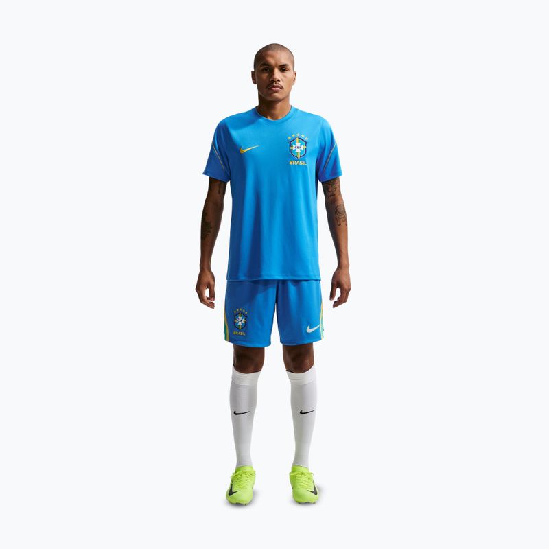 Férfi futball rövidnadrág Nike Brazil 2026 Stadium Home lt photo blue/light mint/white 2