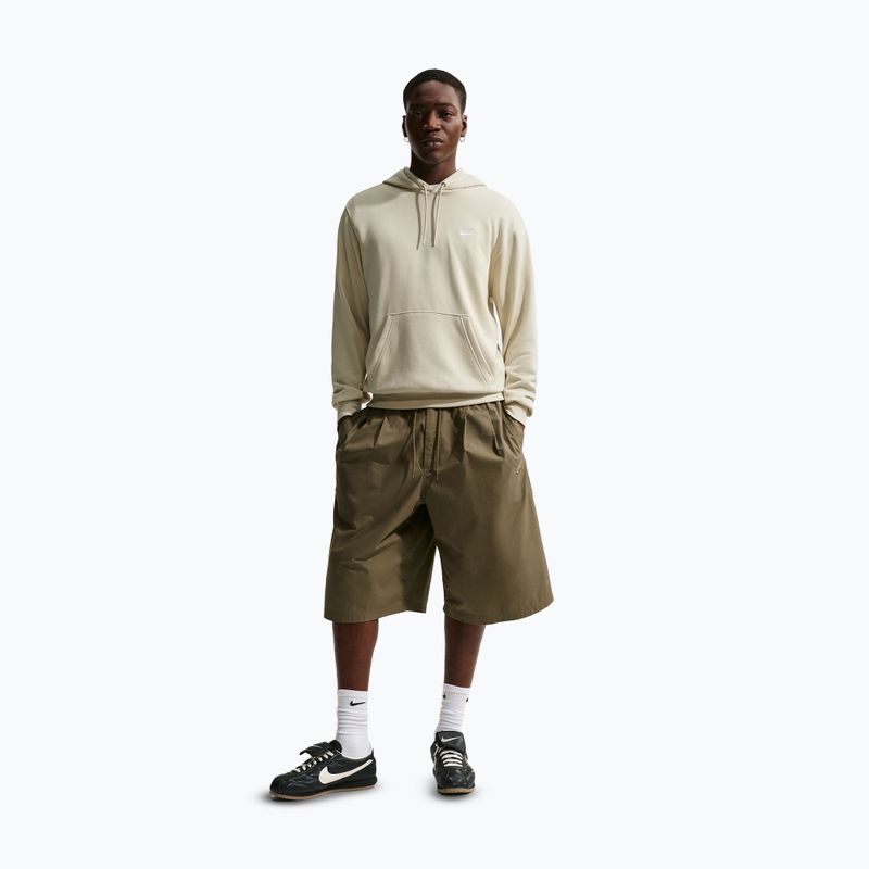 Férfi kapucnis pulóver Nike Club French Terry Pullover Hoodie light khaki/light khaki/white 2