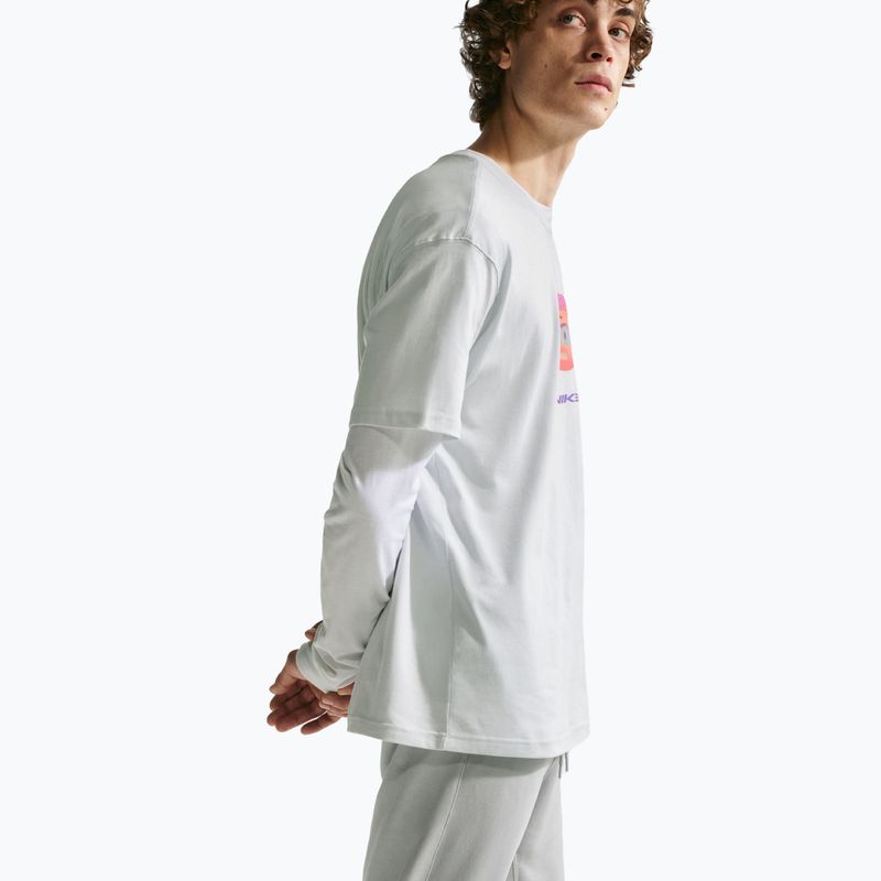 Férfi nadrág Nike Club French Terry Joggers light smoke grey/light smoke grey/white 6