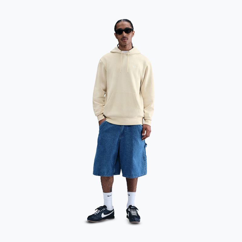 Férfi pulóver Nike Club Pullover Hoodie light khaki/light khaki/white 2