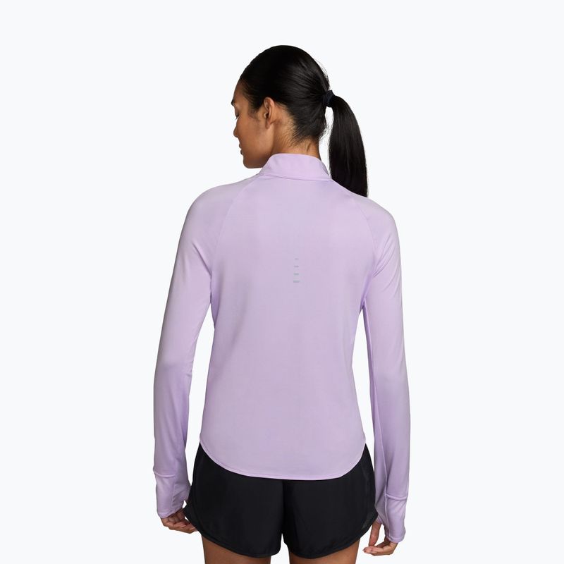Női hosszú ujjú futófelső Nike Swift Dri-Fit UV 1/4-Zip violet mist 2