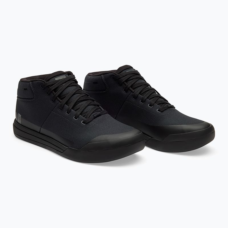Férfi platform kerékpáros cipő Fox Racing Unió Canvas Mid fekete 10