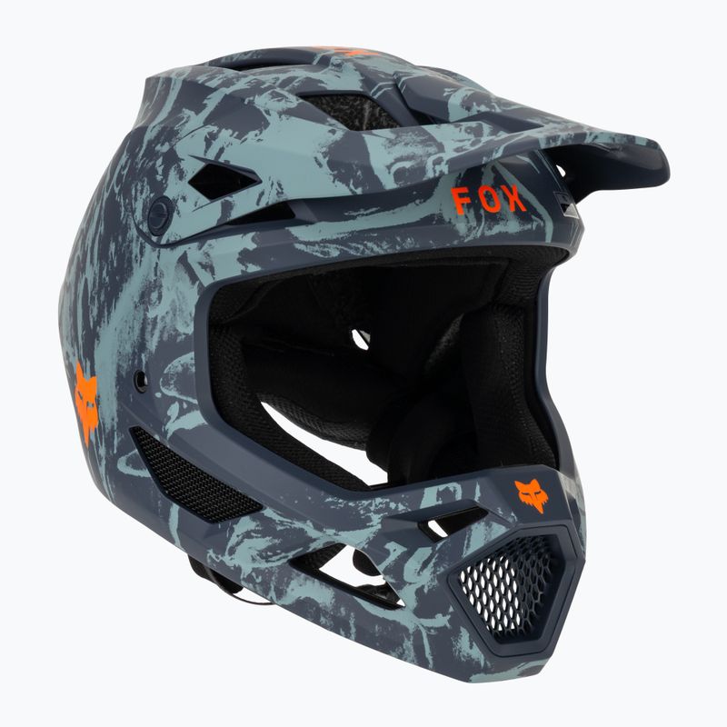 Gyermek kerékpáros sisak Fox Racing Rampage Image Print Jr arctic blue