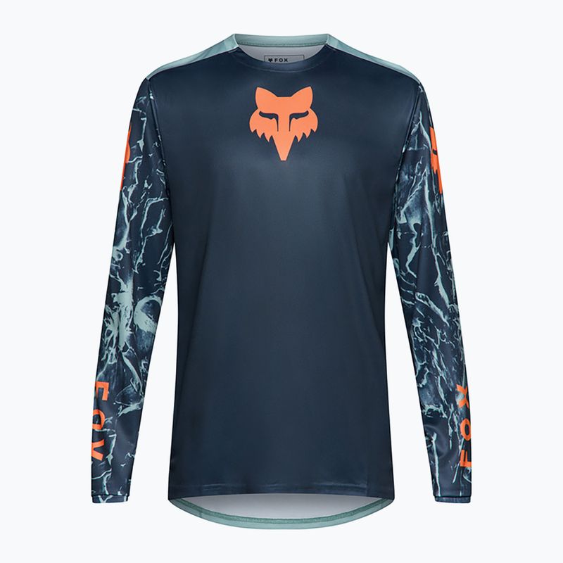 Férfi kerékpáros hosszú ujjú póló Fox Racing Ranger Image Print arctic blue 5