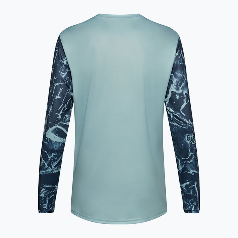 Férfi kerékpáros hosszú ujjú póló Fox Racing Ranger Image Print arctic blue 6