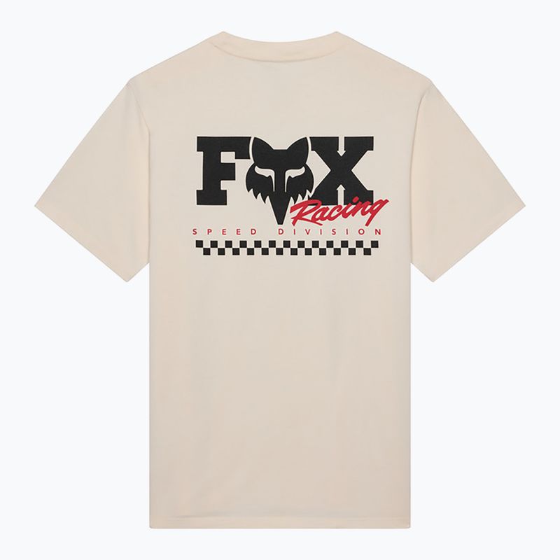Férfi póló Fox Racing Checker 195 Original off white 2