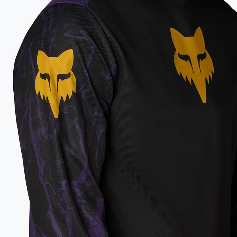 Férfi kerékpáros hosszú ujjú póló Fox Racing Ranger Image Print plum 4