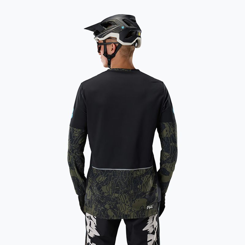 Férfi kerékpáros hosszú ujjú póló Fox Racing Defend Thermal Lunar black 2