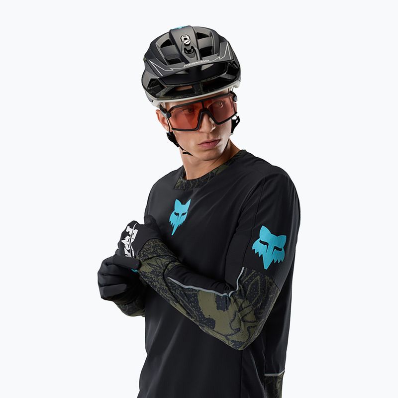Férfi kerékpáros hosszú ujjú póló Fox Racing Defend Thermal Lunar black 4