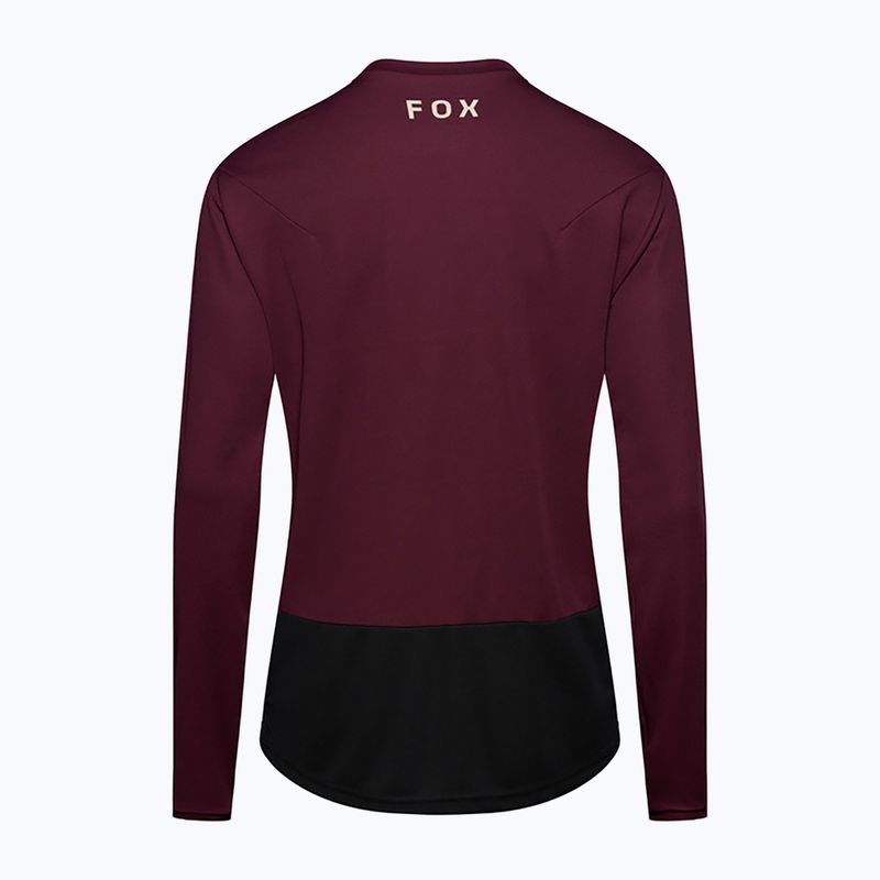 Férfi kerékpáros hosszú ujjú póló Fox Racing Ranger Fox Head LS dark maroon 6