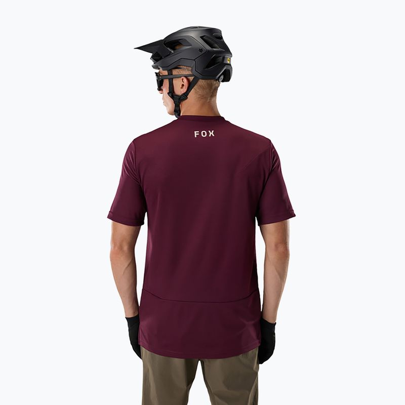 Férfi kerékpáros mez Fox Racing Ranger Fox Head SS dark maroon 2
