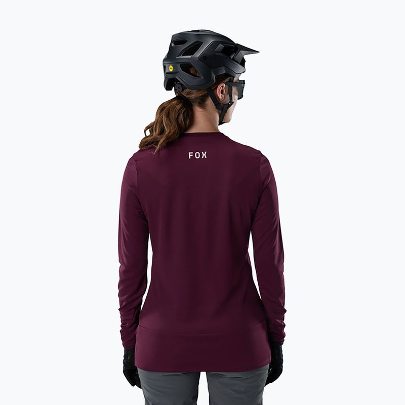 Női kerékpáros hosszú ujjú póló Fox Racing Ranger Fox Head LS dark maroon 2