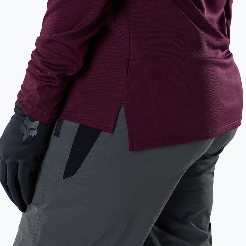 Női kerékpáros hosszú ujjú póló Fox Racing Ranger Fox Head LS dark maroon 4