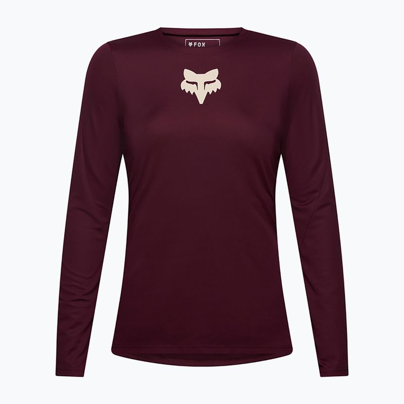 Női kerékpáros hosszú ujjú póló Fox Racing Ranger Fox Head LS dark maroon 5
