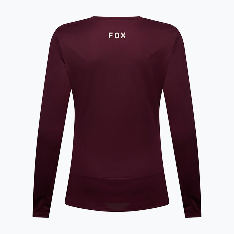 Női kerékpáros hosszú ujjú póló Fox Racing Ranger Fox Head LS dark maroon 6