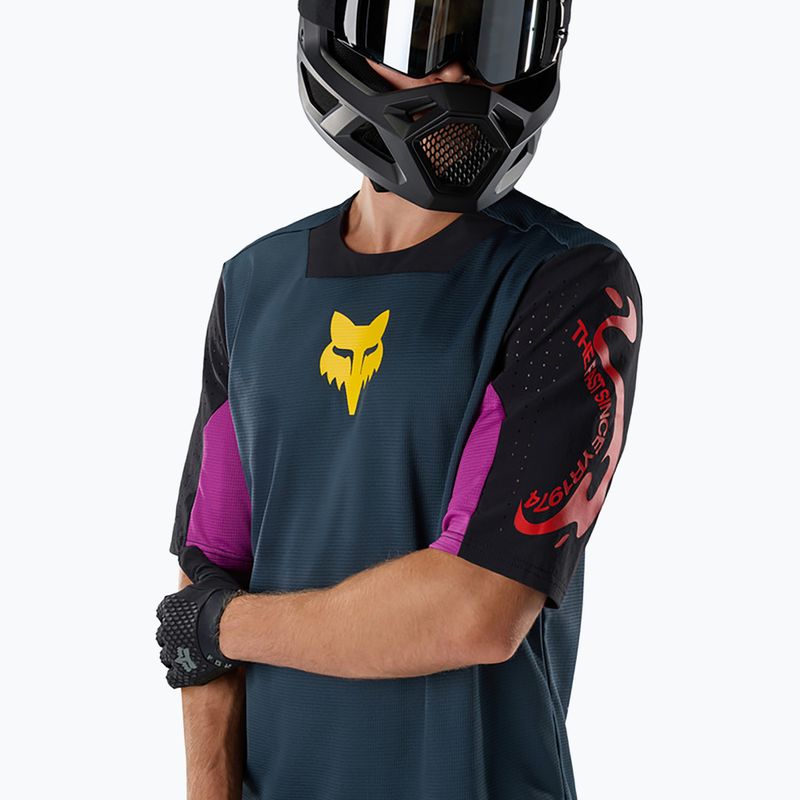 Férfi kerékpáros mez Fox Racing Defend Creation galaxy blue 3