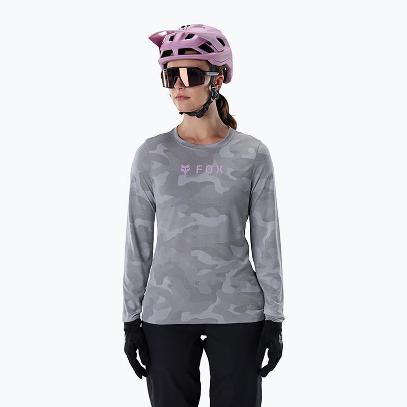 Női kerékpáros hosszú ujjú póló Fox Racing Ranger Tru Dri pewter