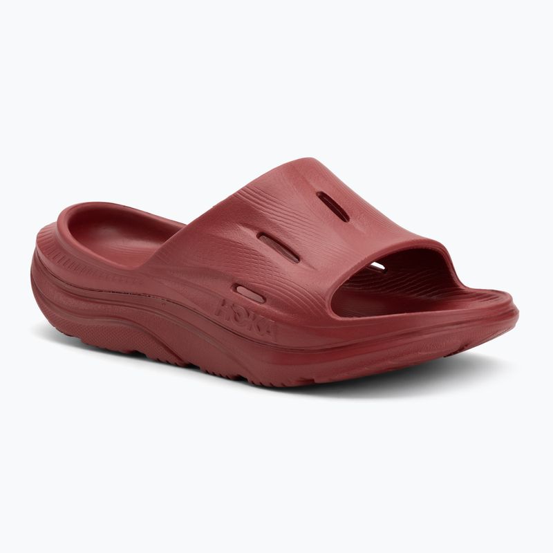 HOKA Ora Recovery Slide 3 bors/paprika flip-flopok