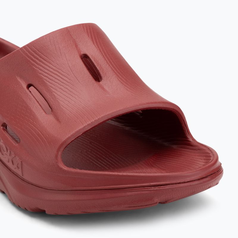 HOKA Ora Recovery Slide 3 bors/paprika flip-flopok 7