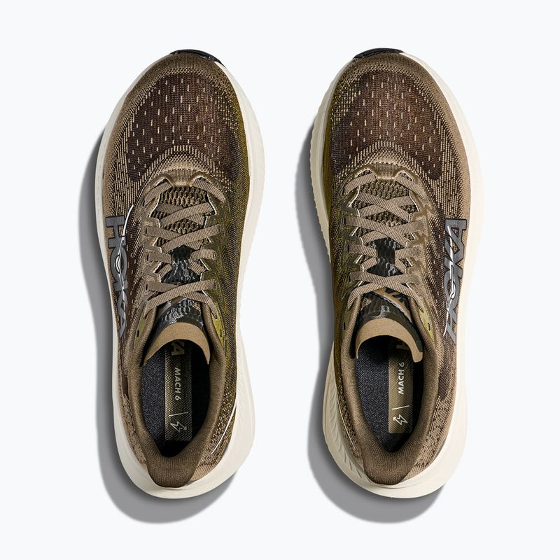 HOKA Mach 6 férfi futócipő antik olíva/truffa só 8
