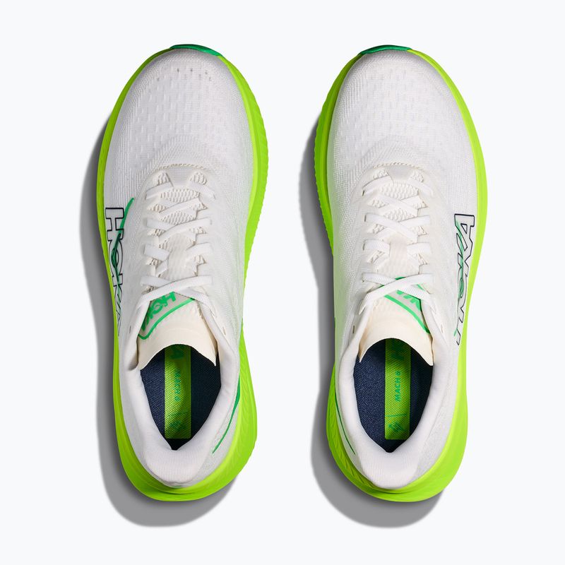 Férfi futócipő HOKA Mach 6 fehér/neon lime 8