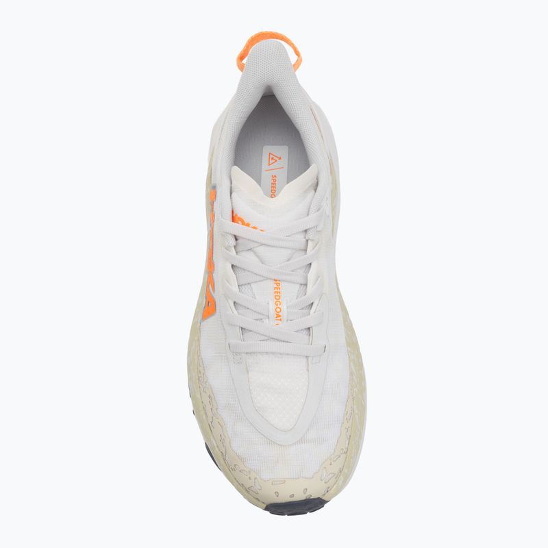 Férfi futócipő HOKA Speedgoat 6 fehér/neon mandarin 5