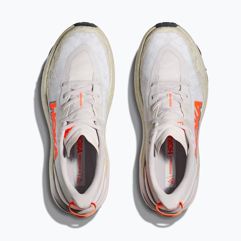 Férfi futócipő HOKA Speedgoat 6 fehér/neon mandarin 8