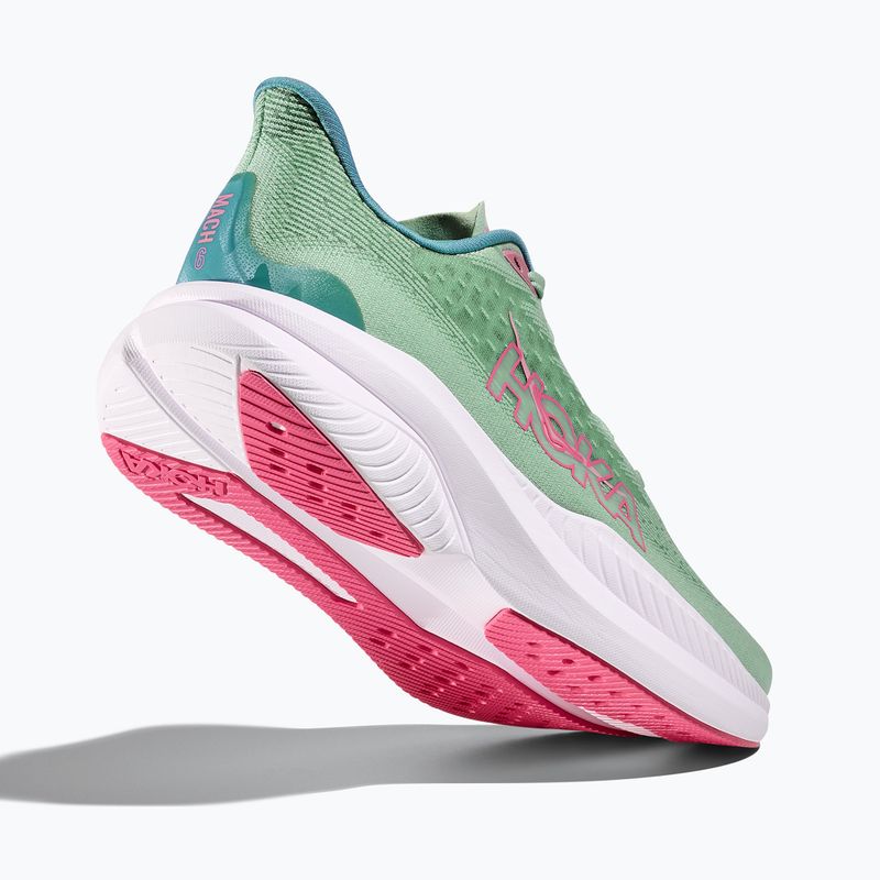 Női futócipő HOKA Mach 6 jadeite/alpine blue 5