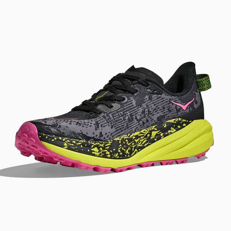 Női futócipő HOKA Speedgoat 6 fekete/neon rózsaszín 4